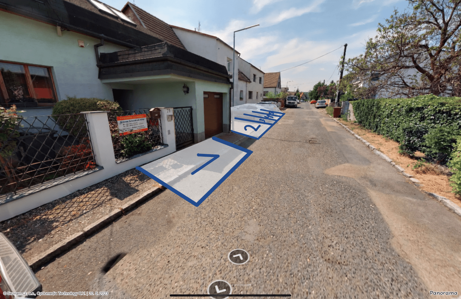 Parkoviště – severní část